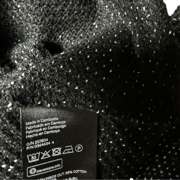 H&M Women’s Black Cold Weather Long Sleeve Sweater Sz S - Picture 4 of 8